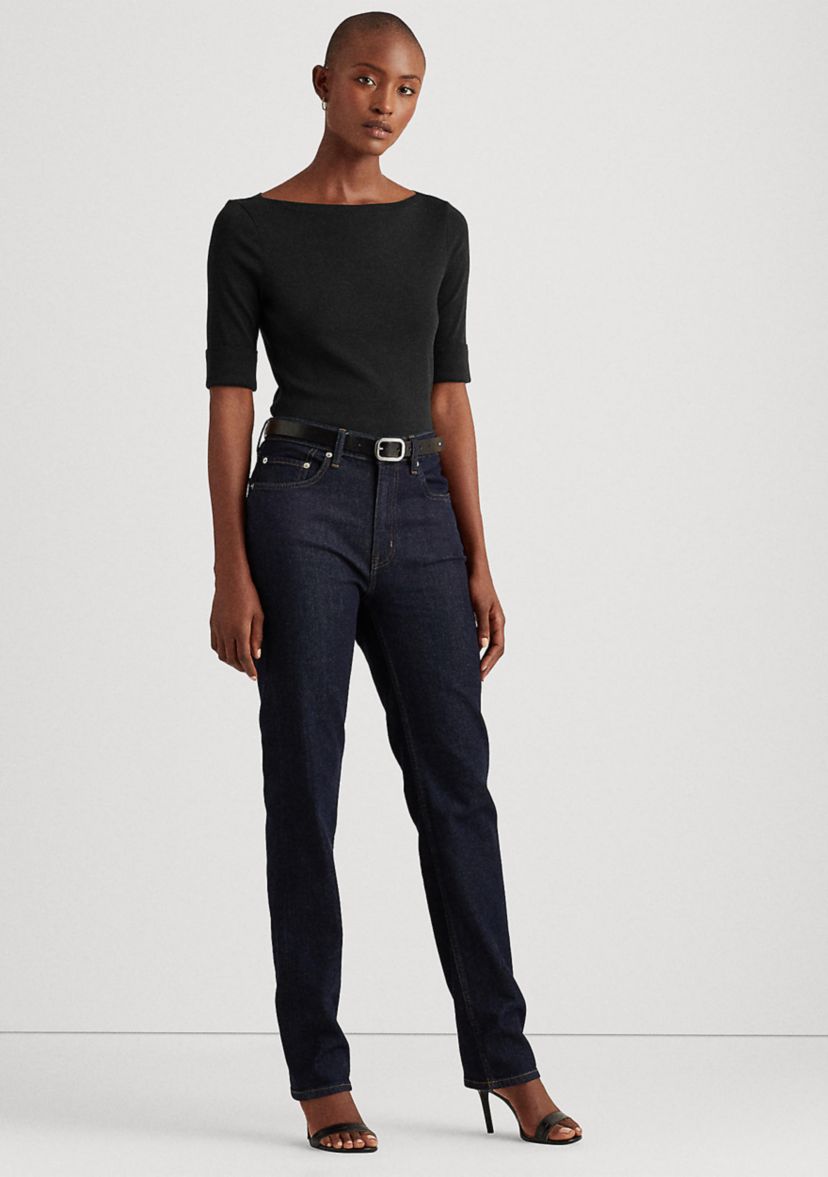 Cotton Boatneck Top