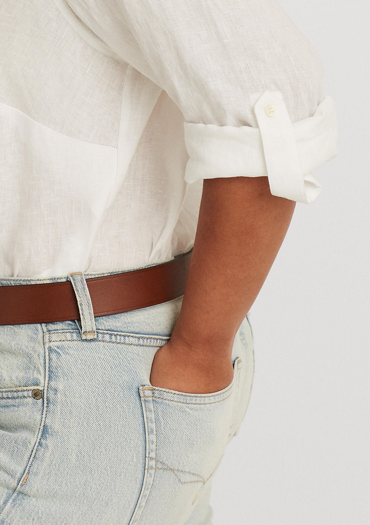 Plus Size Linen Shirt 