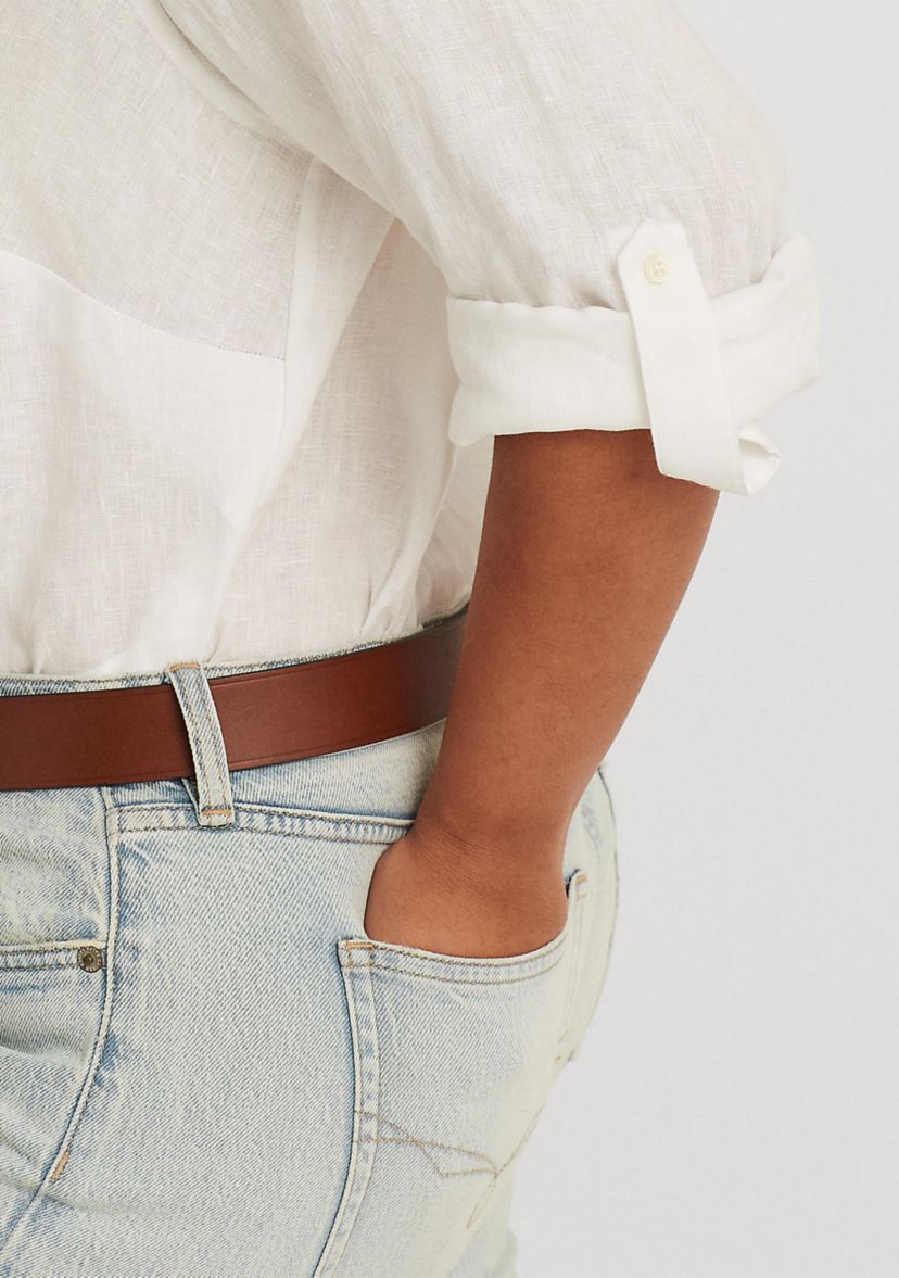 Plus Size Linen Shirt 
