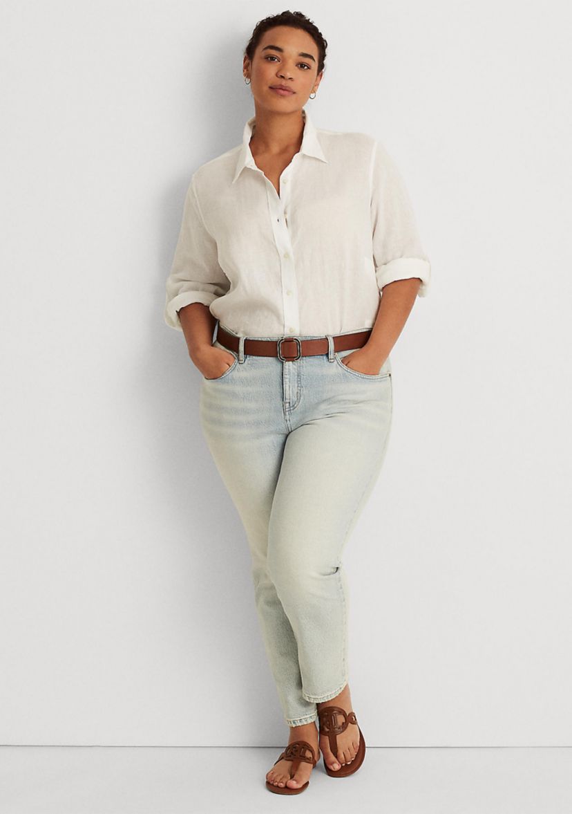 Plus Size Linen Shirt 