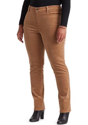 Lauren Ralph Lauren Plus Size Premier Straight Corduroy Jeans | belk