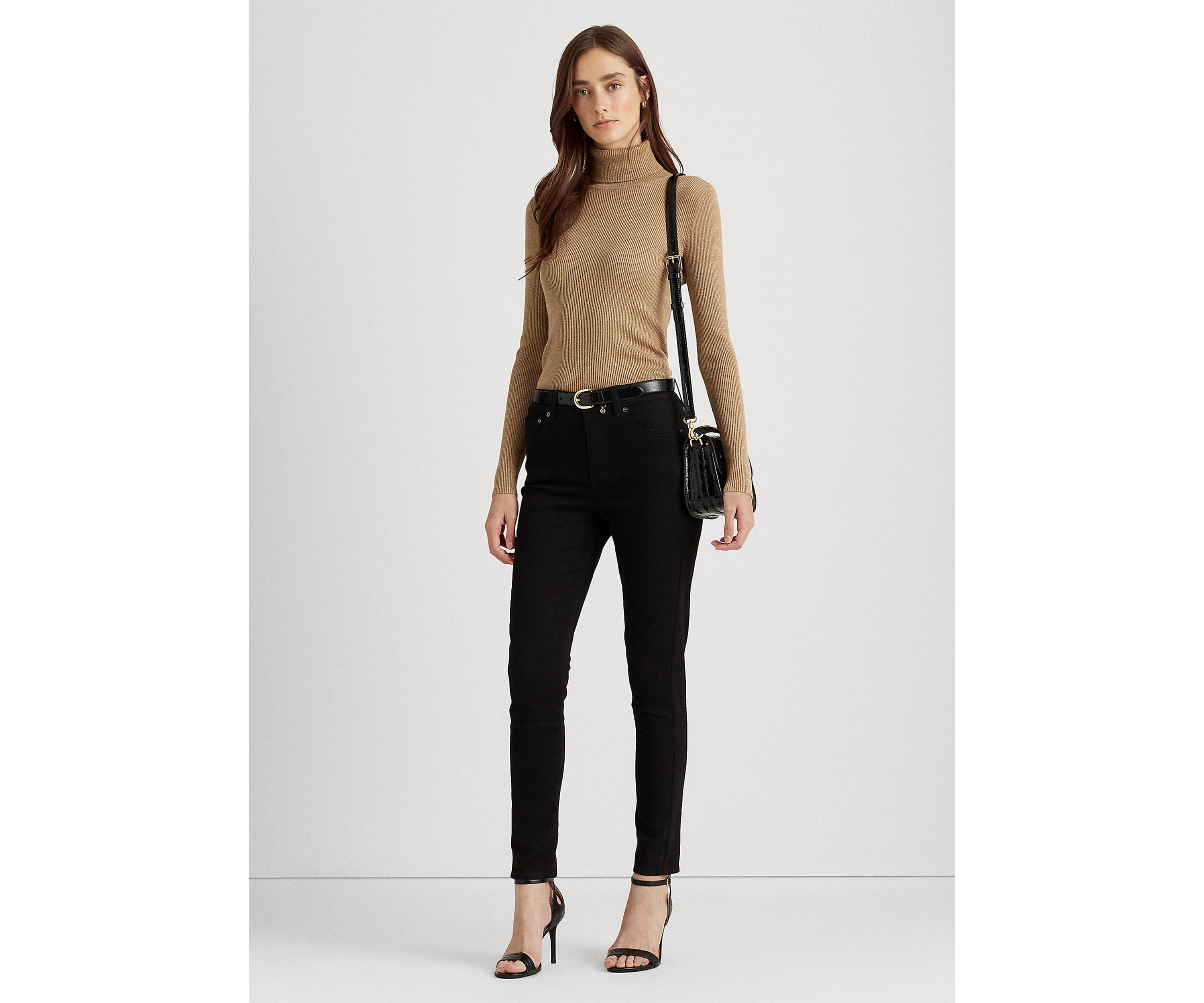 Womens Ribbed Turtleneck Sweater