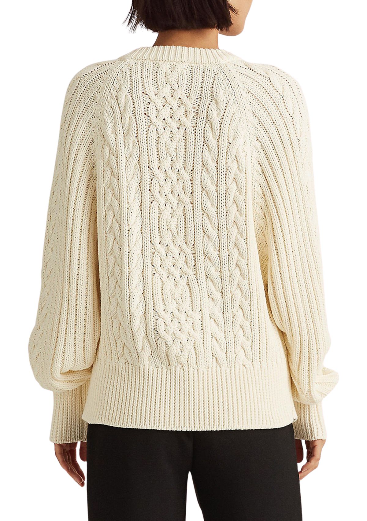 Cable Knit Dolman Sleeve Sweater