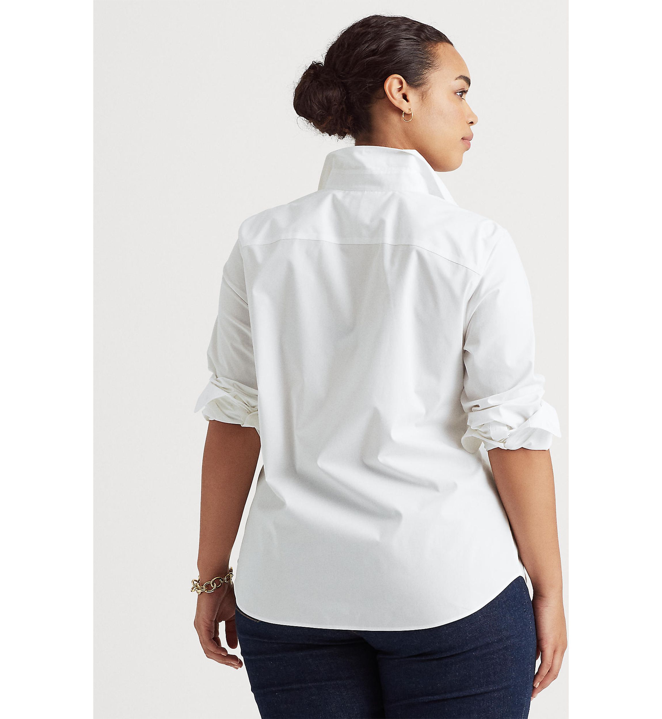 Plus Size Easy Care Cotton Shirt