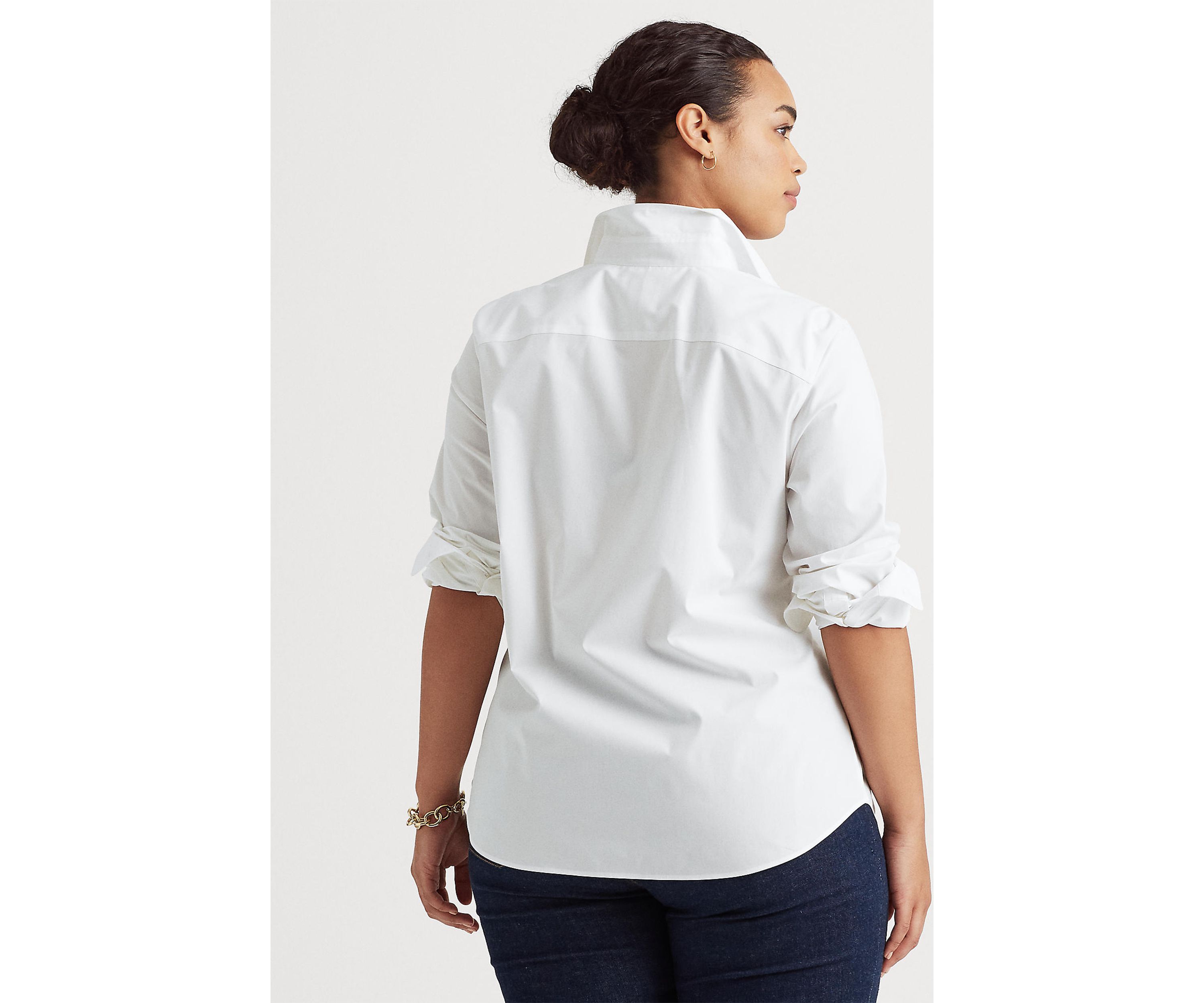 Plus Size Easy Care Cotton Shirt