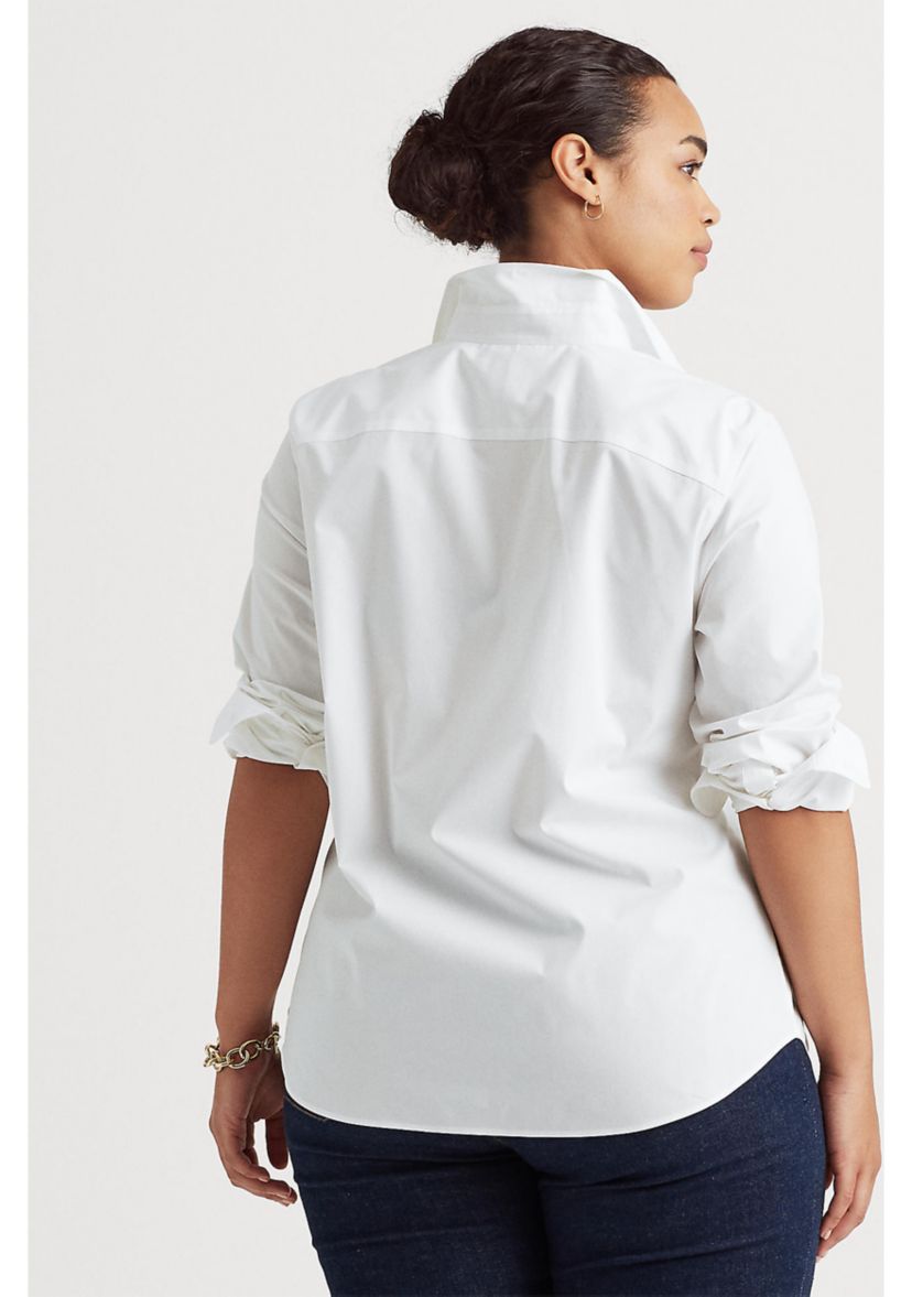 Plus Size Easy Care Cotton Shirt