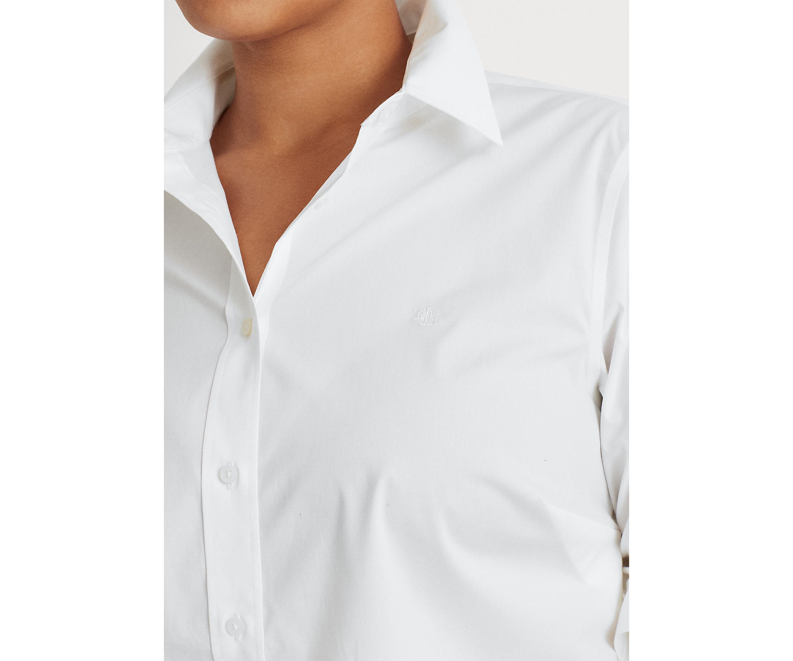Plus Size Easy Care Cotton Shirt