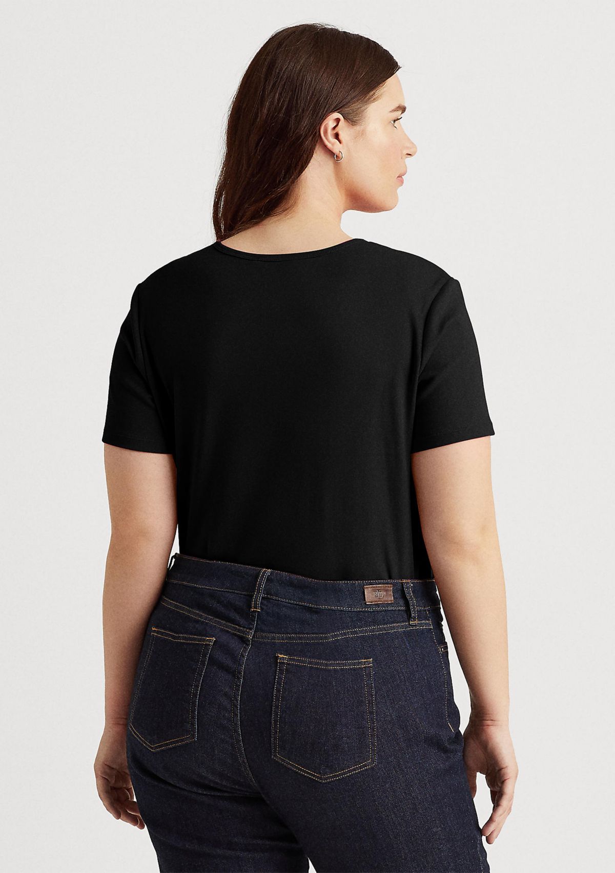Plus Size Stretch Cotton Tee