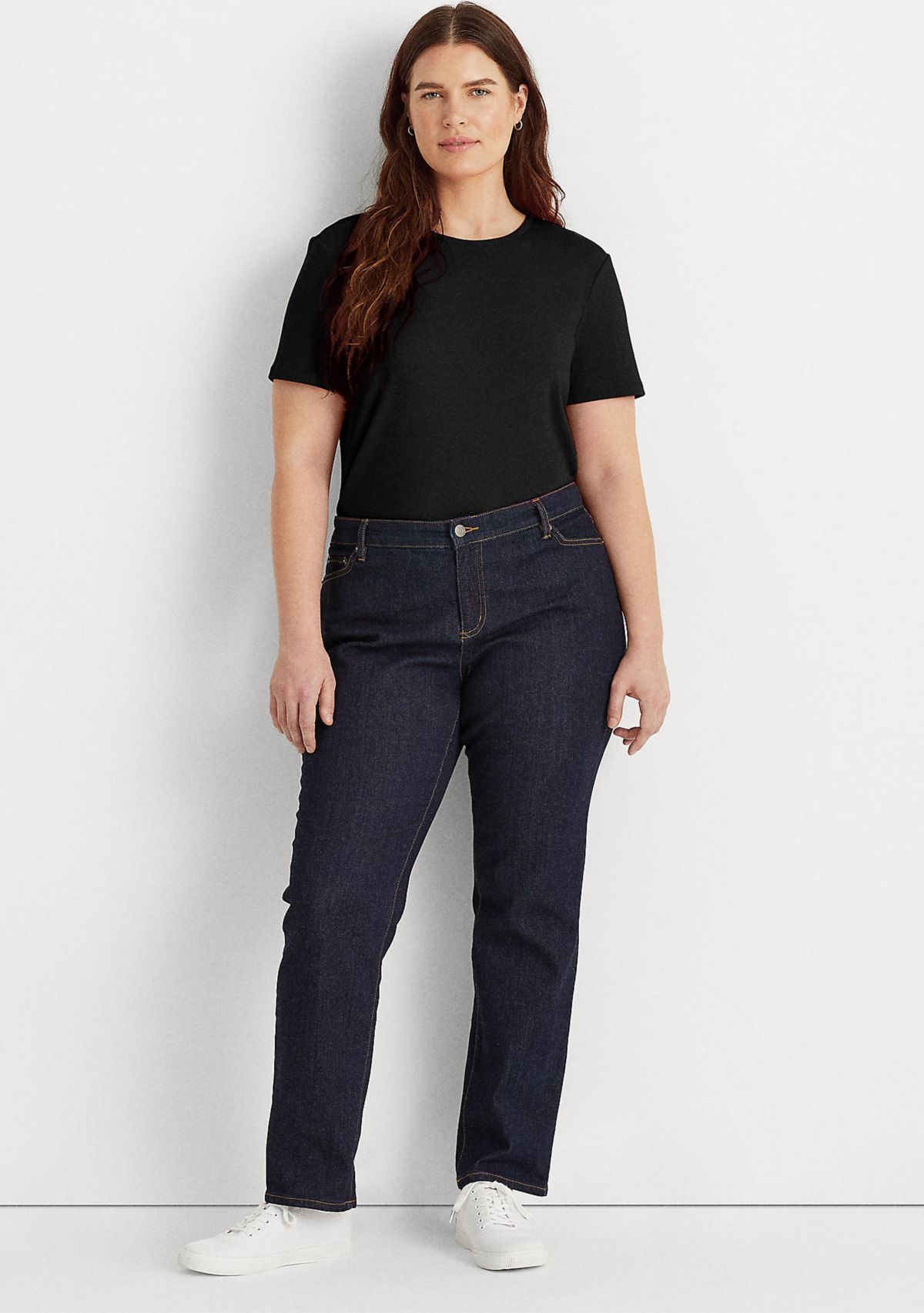 Plus Size Stretch Cotton Tee