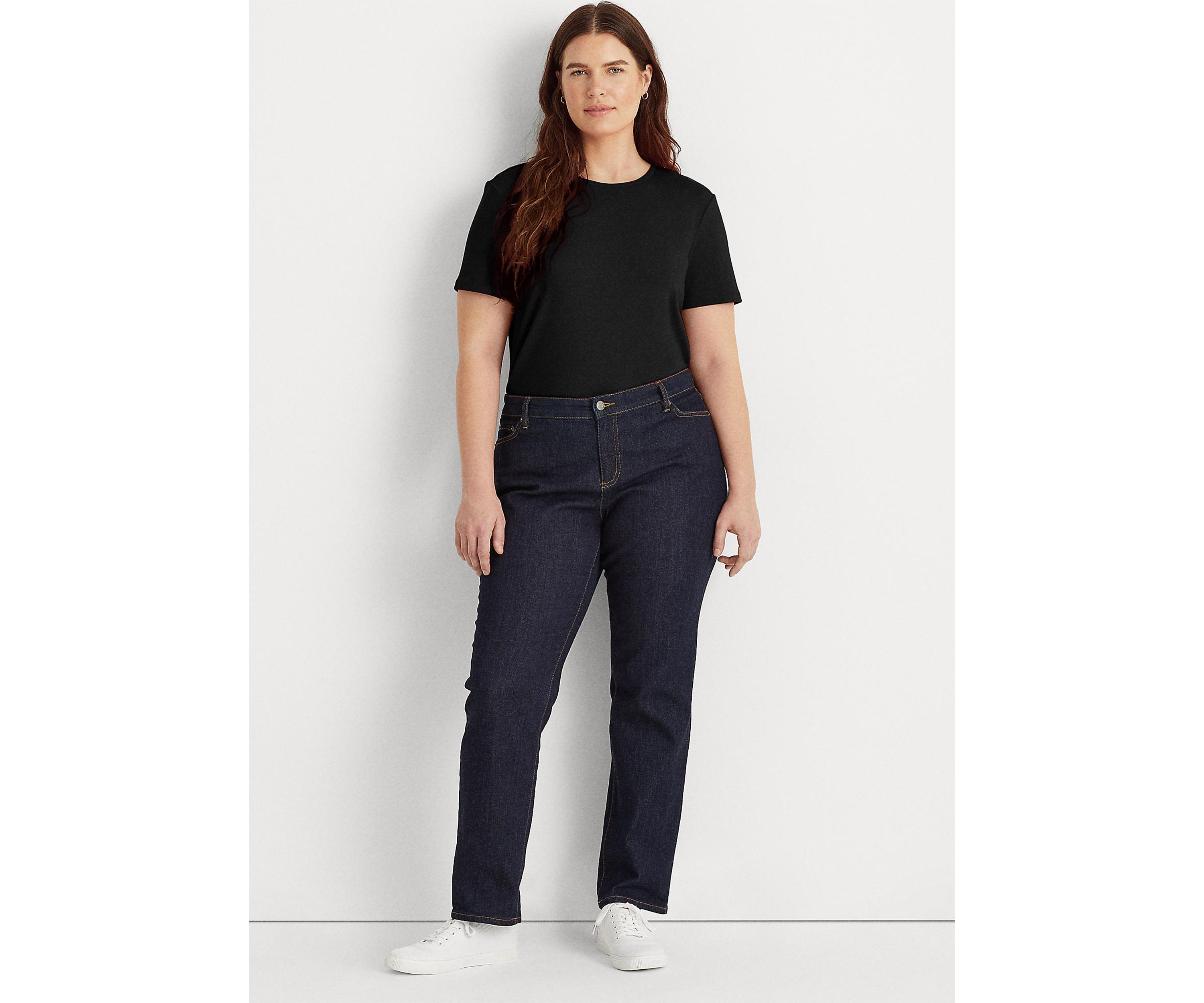 Plus Size Stretch Cotton Tee