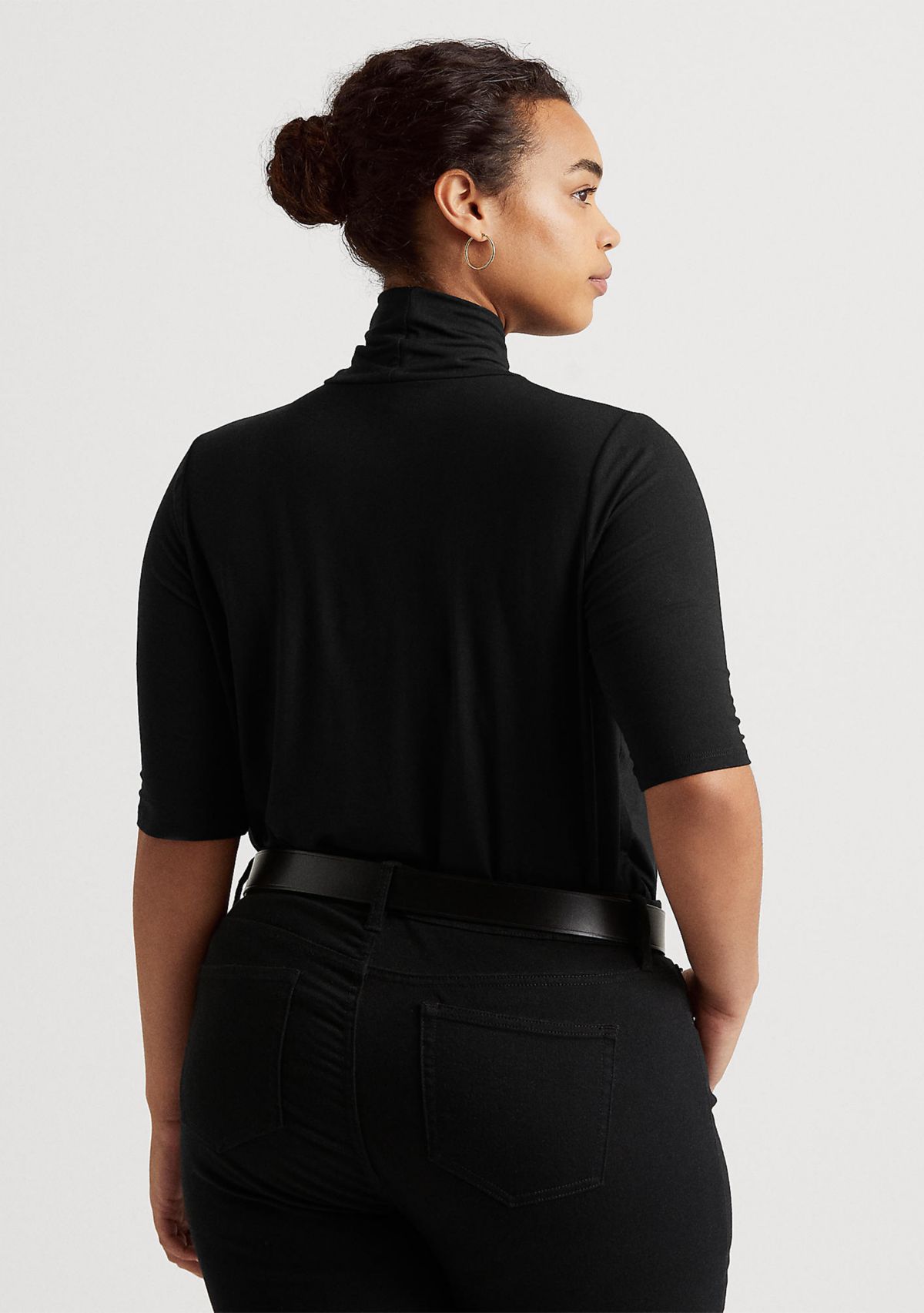 Plus Size Knit Turtleneck Sweater