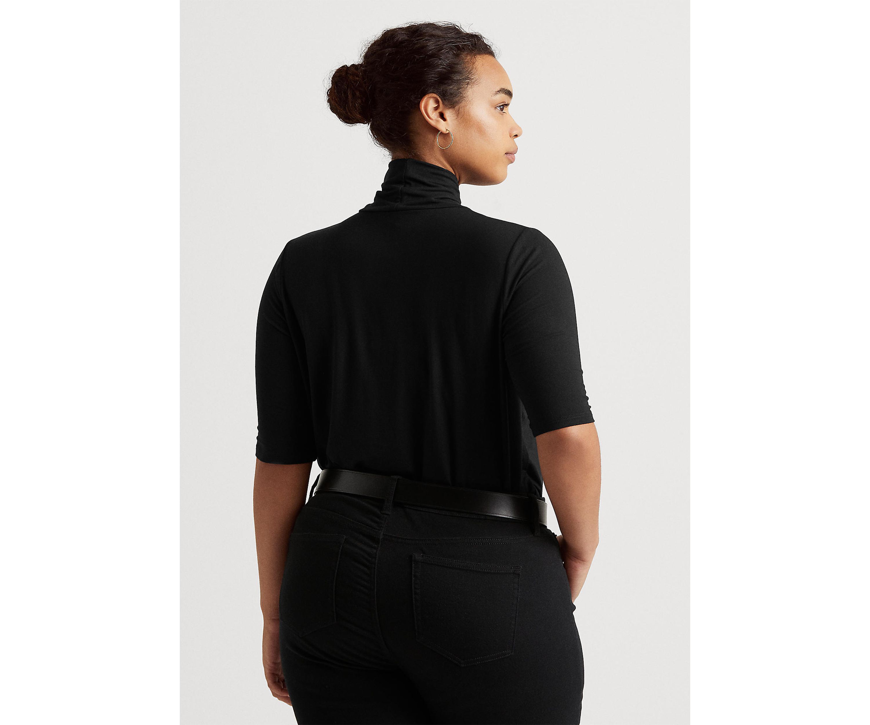 Plus Size Knit Turtleneck Sweater