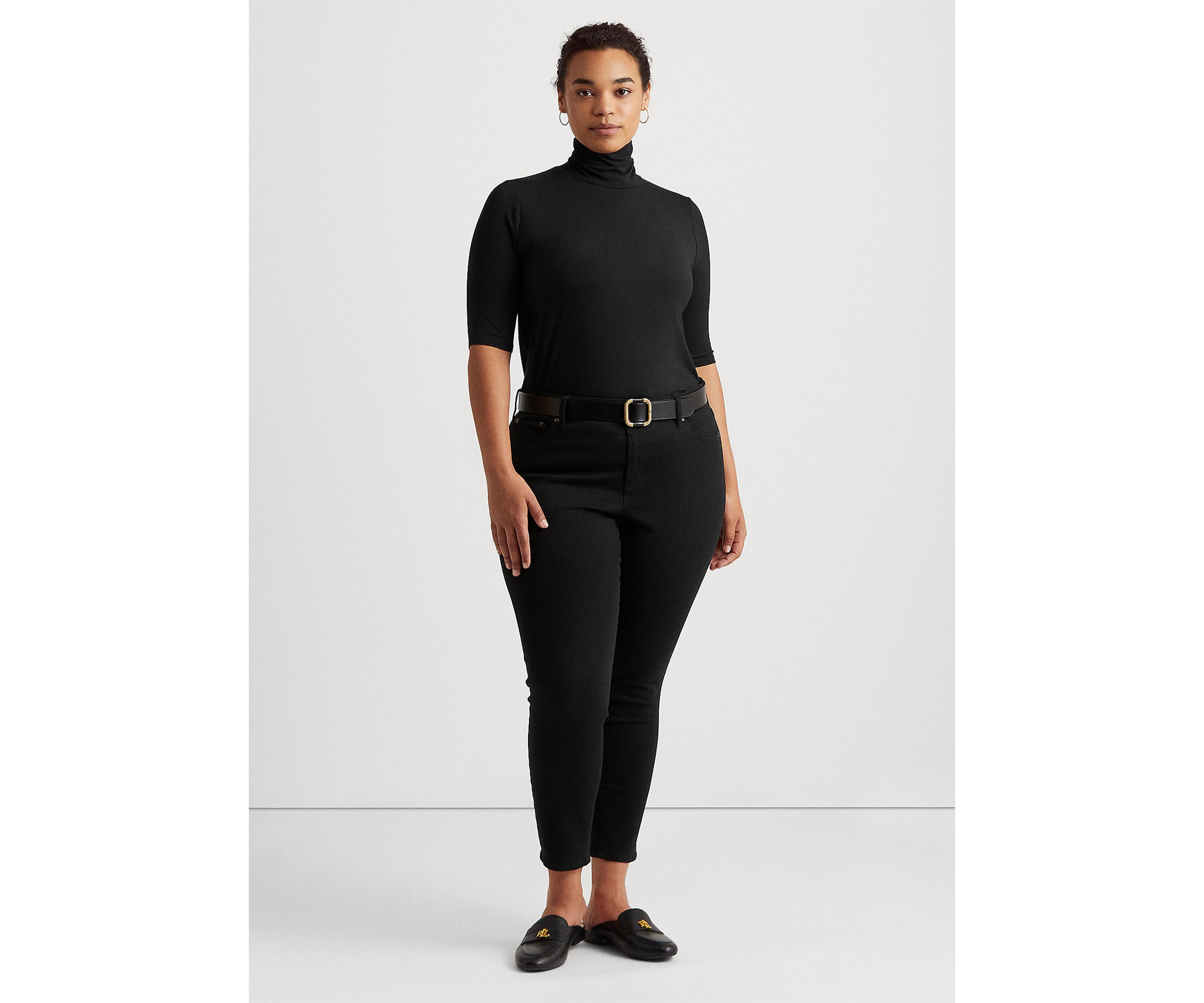 Plus Size Knit Turtleneck Sweater