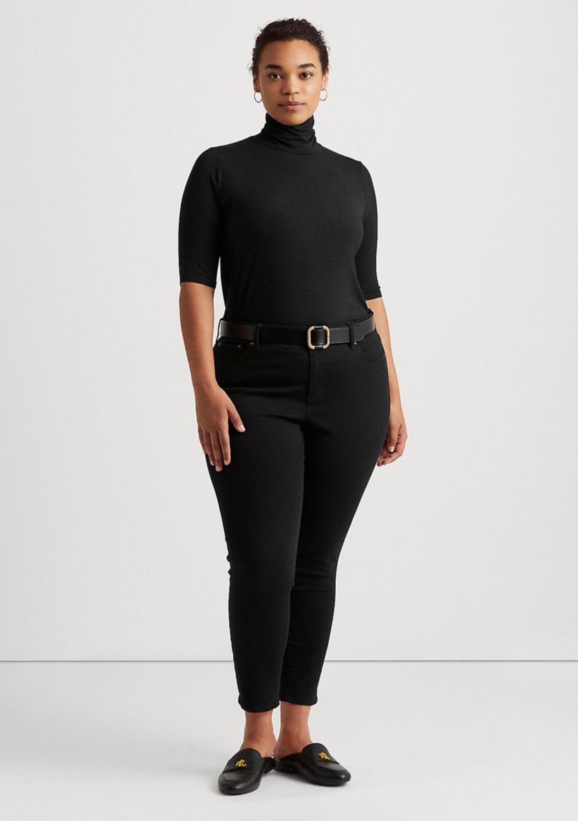 Plus Size Knit Turtleneck Sweater