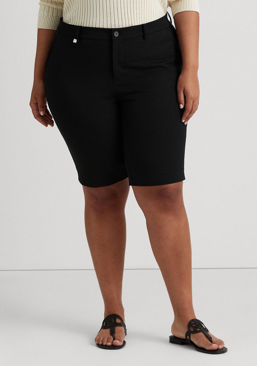Plus Size Bi-Stretch Twill Short