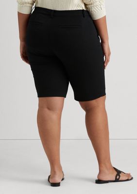 Lauren Ralph Lauren Plus Bi-Stretch Twill Shorts