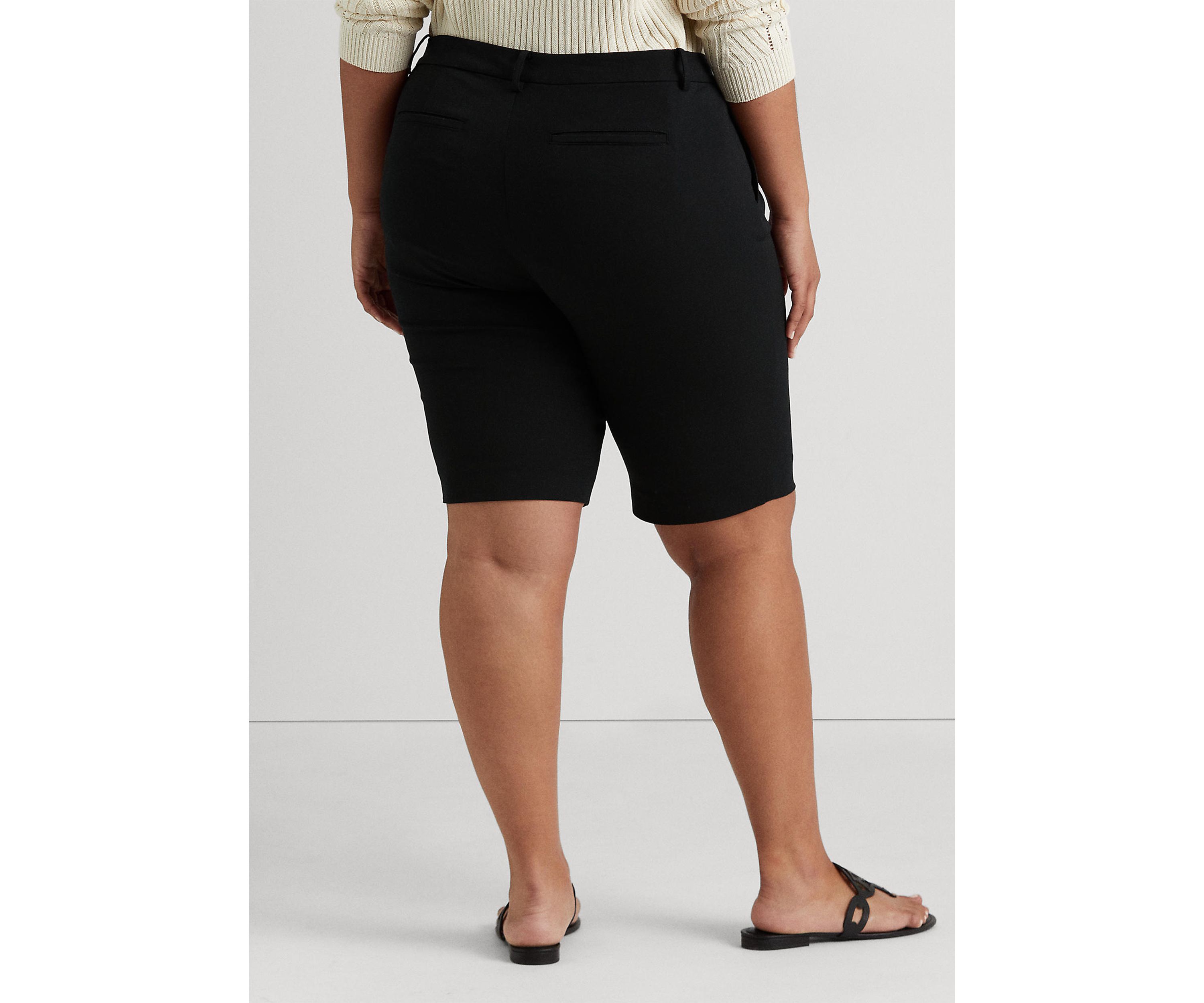 Plus Size Bi-Stretch Twill Short