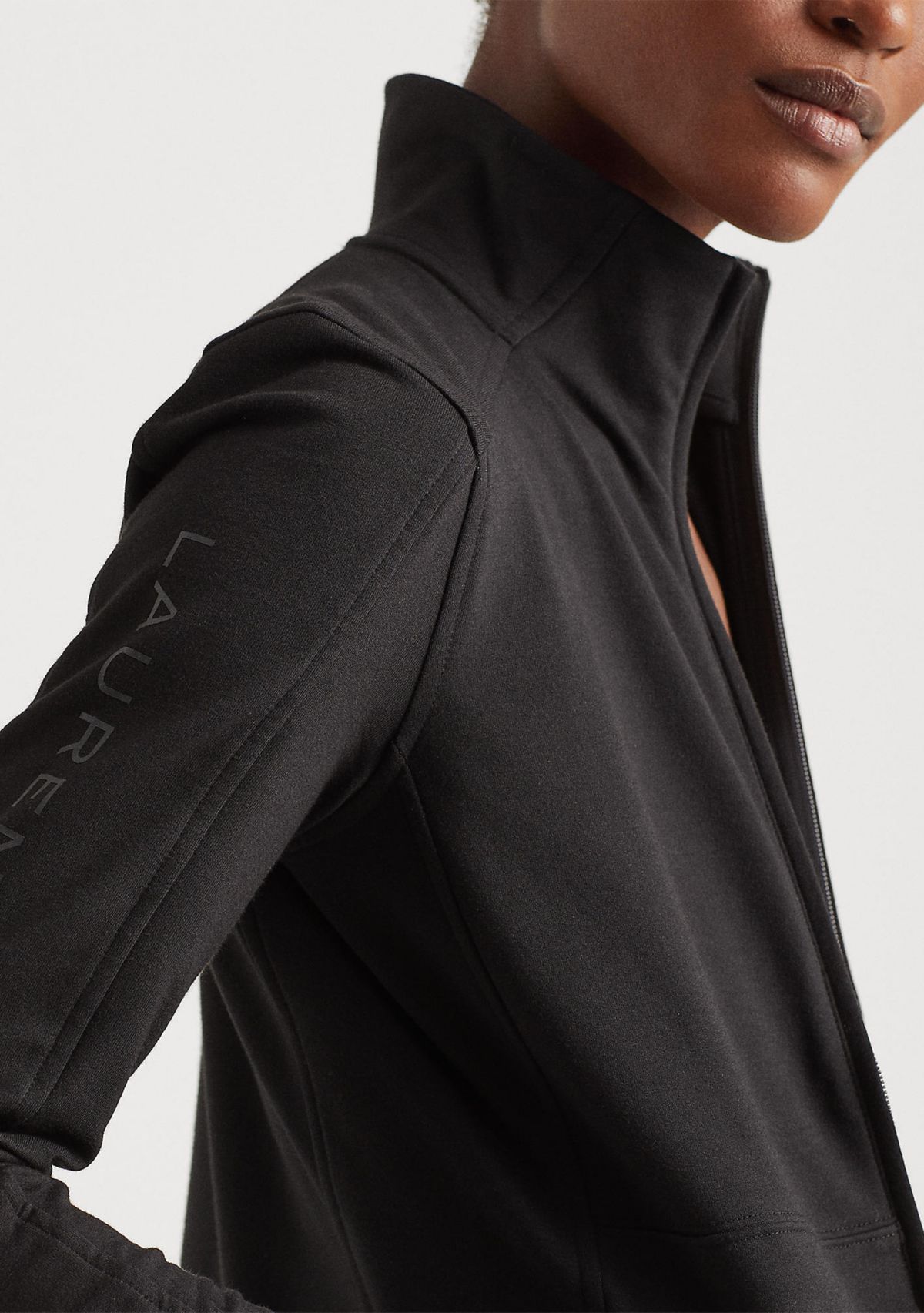 Stretch Cotton Full-Zip Jacket