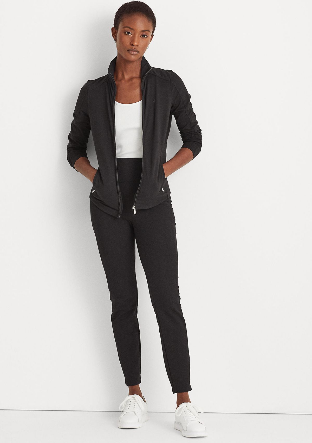 Stretch Cotton Full-Zip Jacket