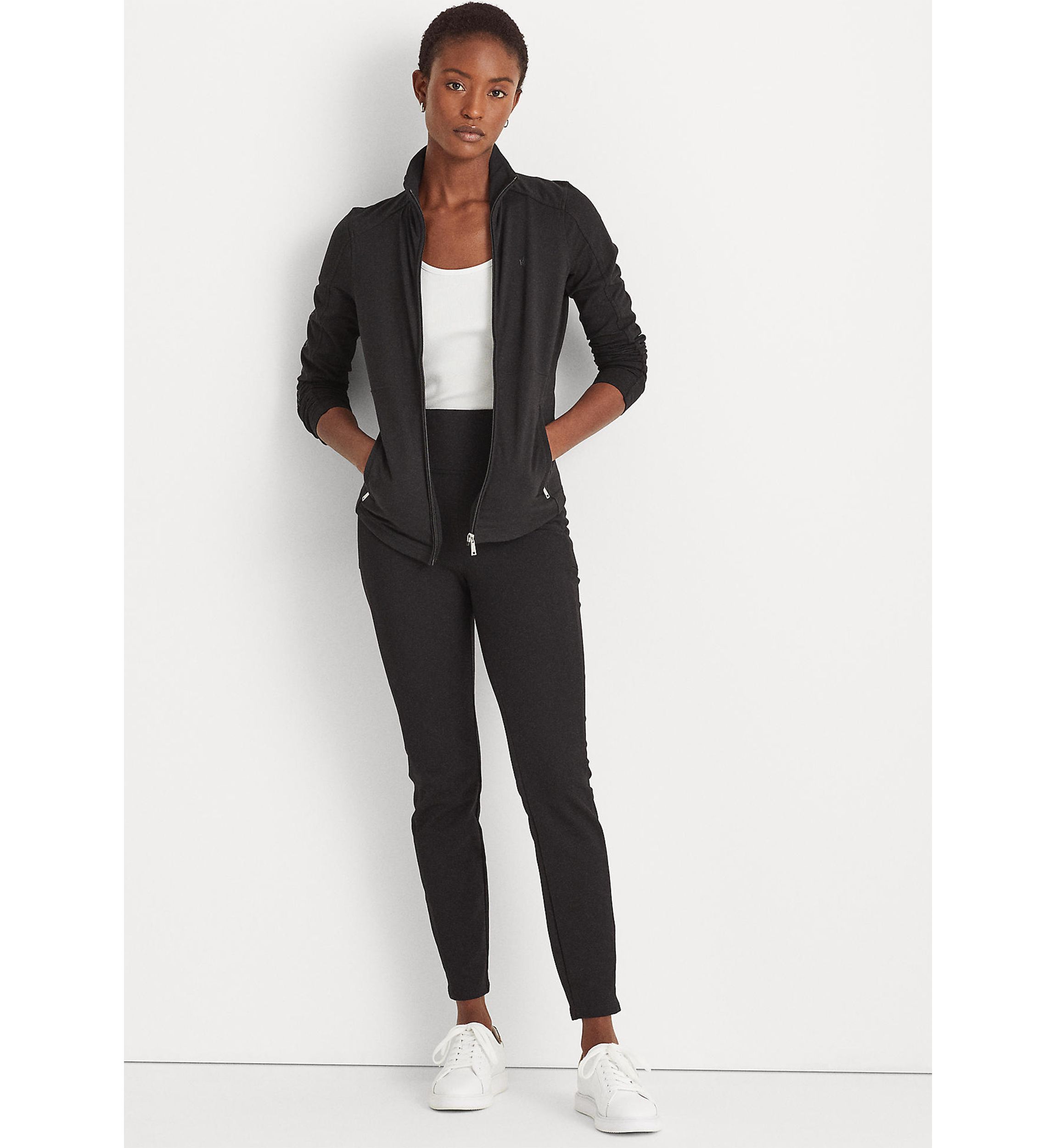 Stretch Cotton Full-Zip Jacket