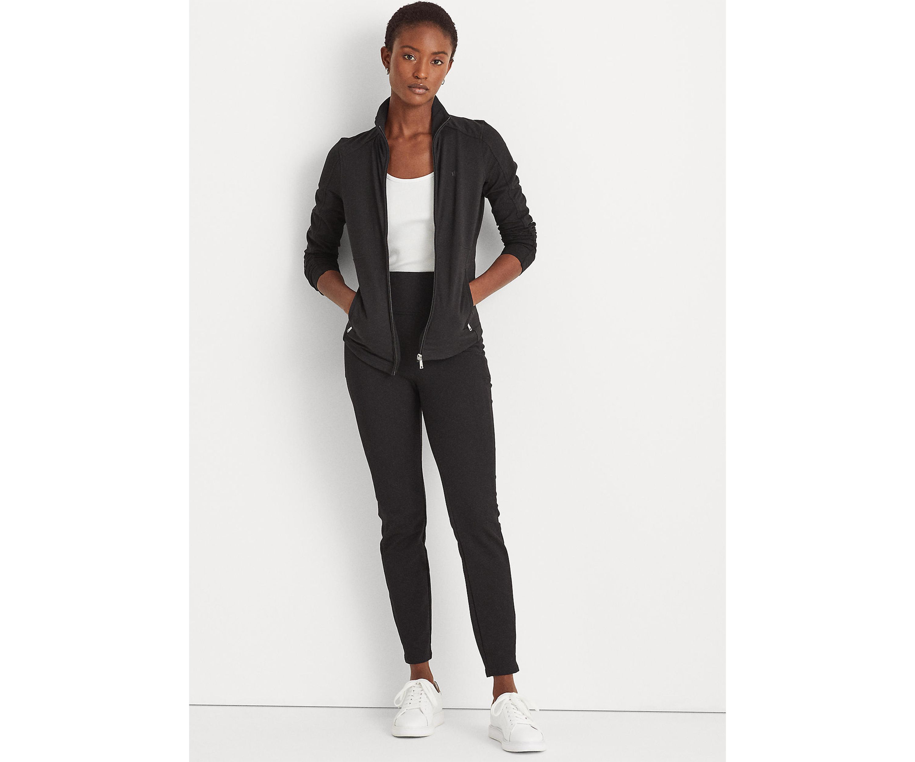 Stretch Cotton Full-Zip Jacket