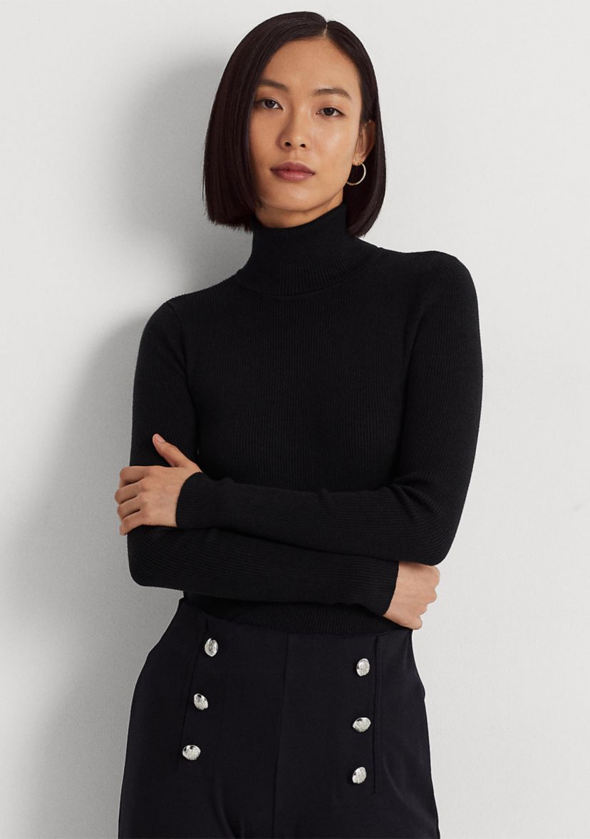 Petite Ribbed Turtleneck Sweater