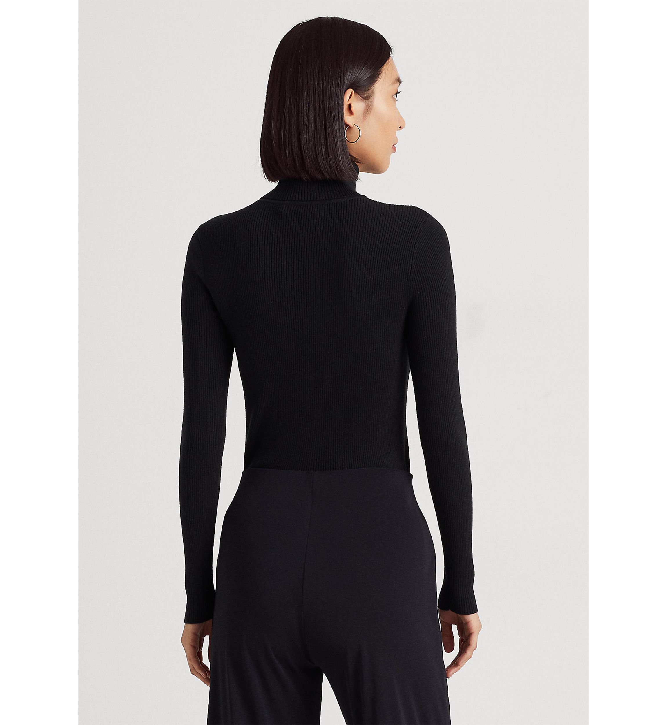 Petite Ribbed Turtleneck Sweater