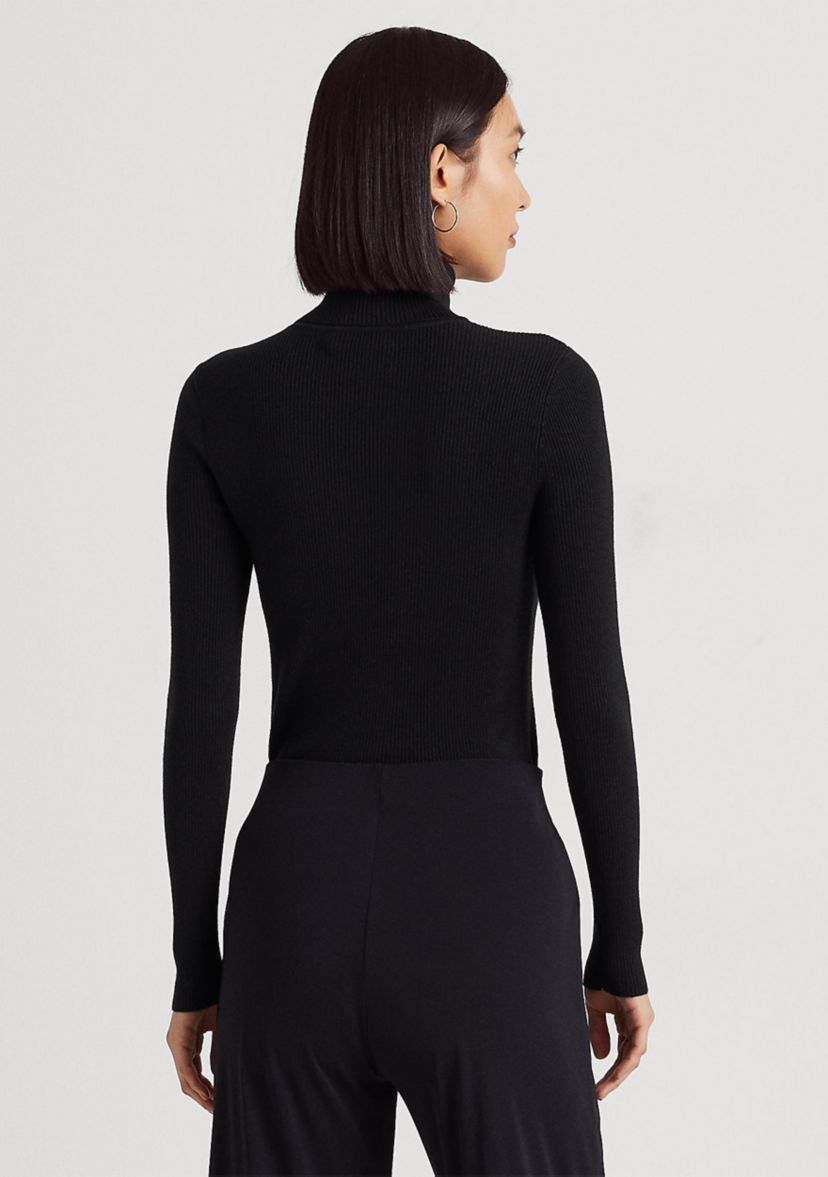 Petite Ribbed Turtleneck Sweater