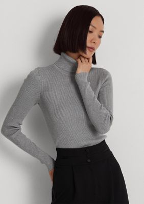 Lauren Ralph Lauren Petite Metallic Turtleneck Sweater | belk