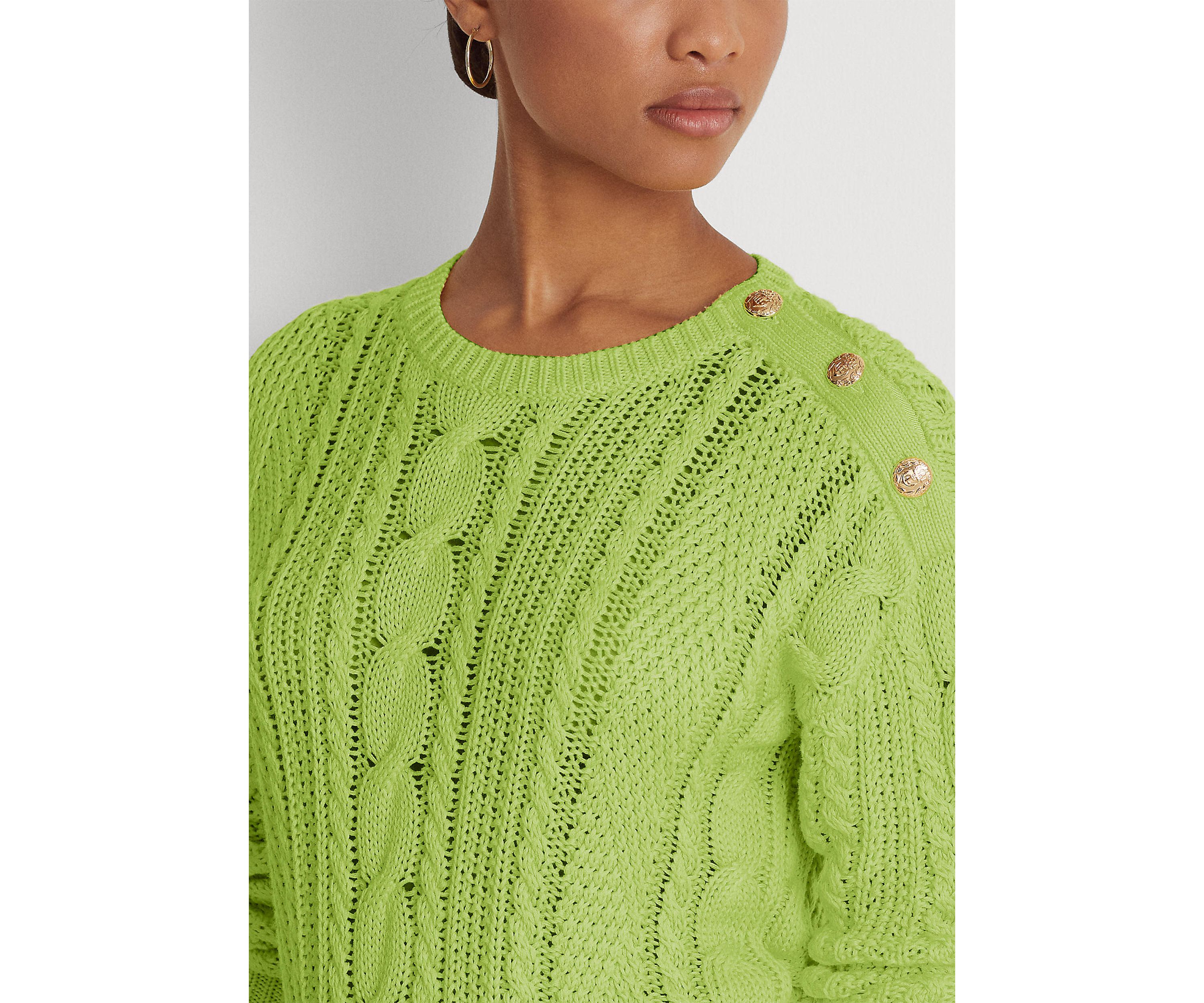 Aran Knit Cotton Sweater