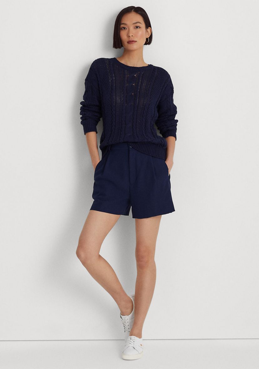 Aran Knit Cotton Sweater