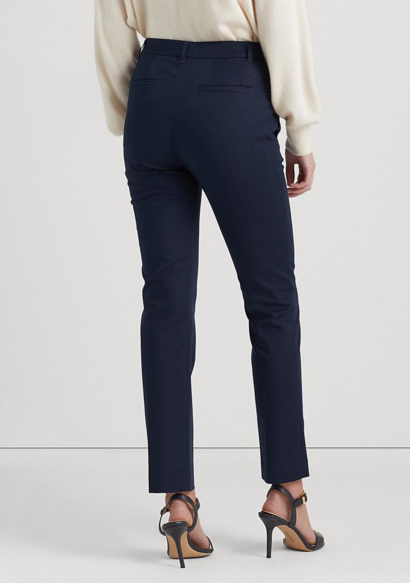 Petite Stretch-Cotton-Blend Pants 