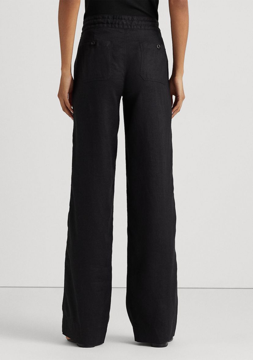 Petite Linen Wide Leg Pants