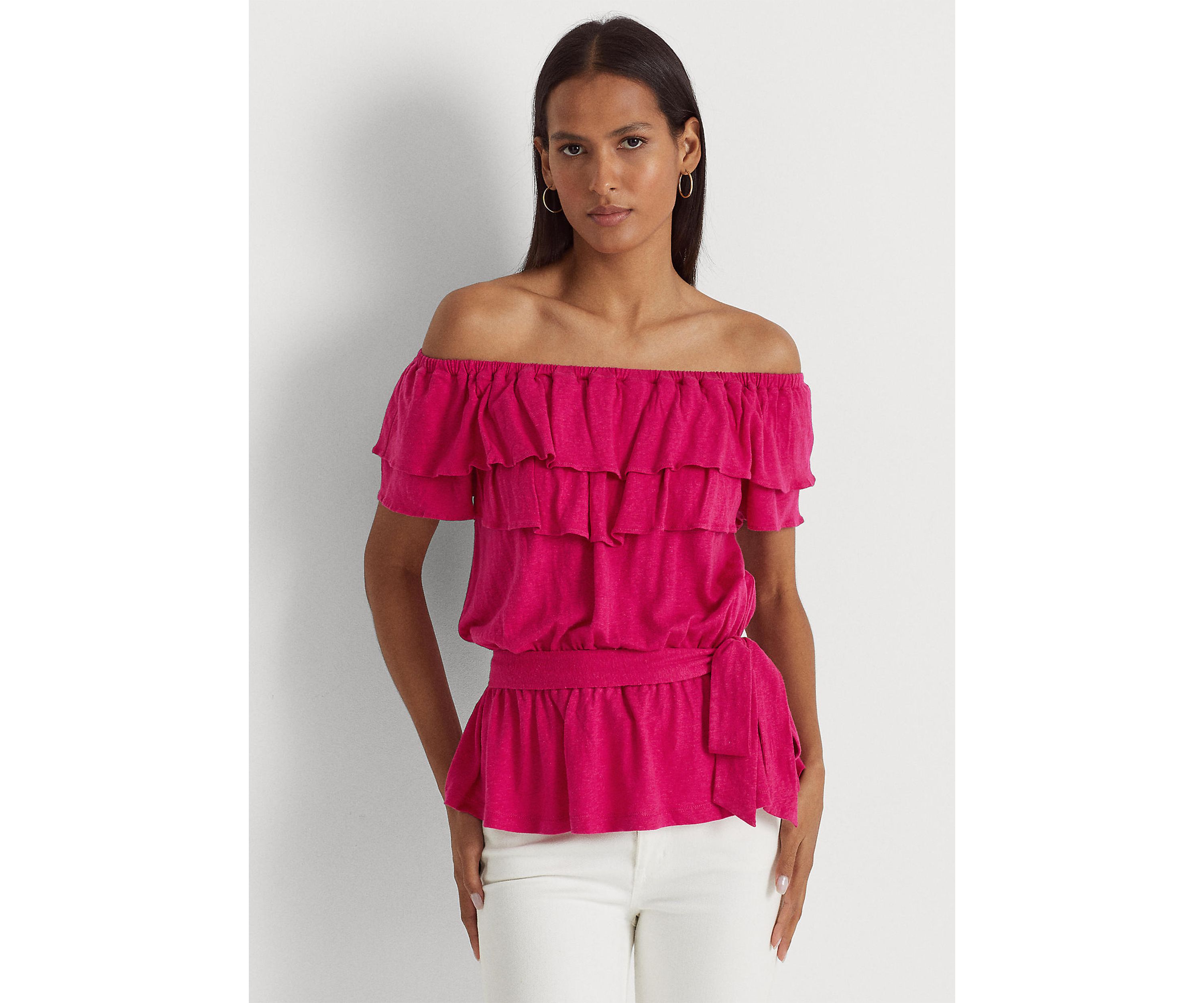 Jersey Off the Shoulder Top