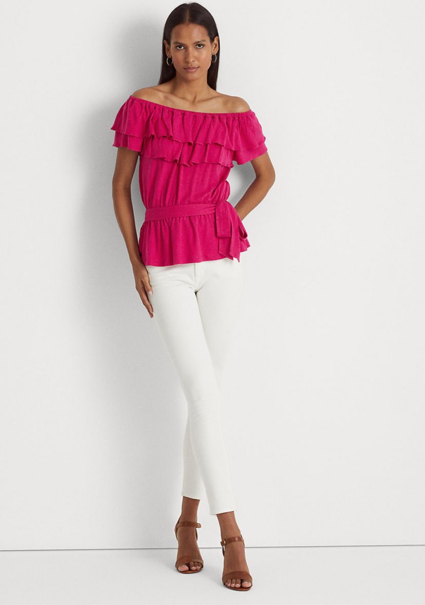 Jersey Off the Shoulder Top