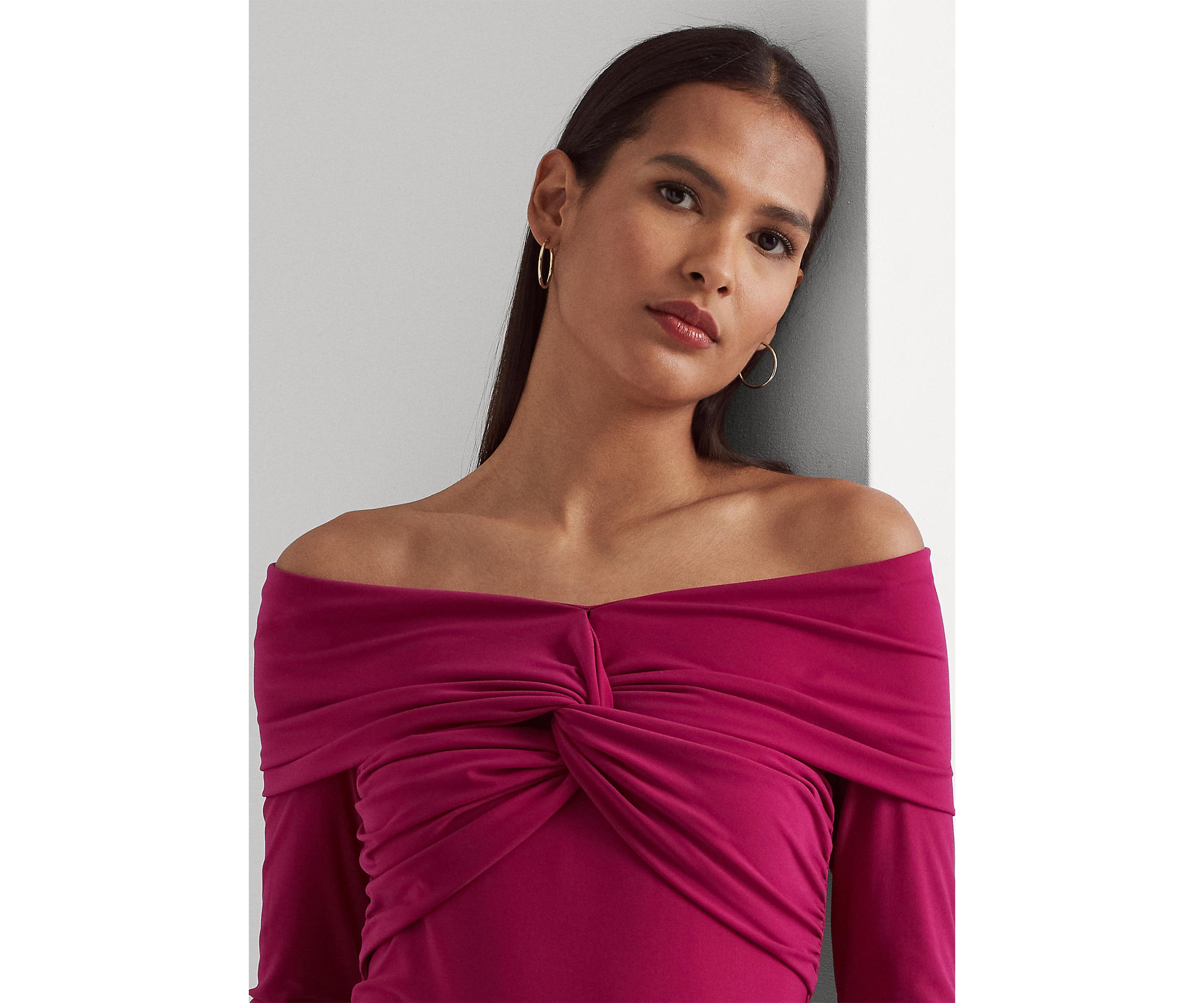 Jersey Off the Shoulder Top