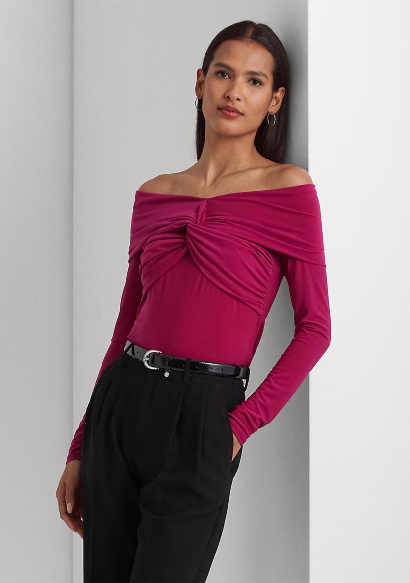 Jersey Off the Shoulder Top