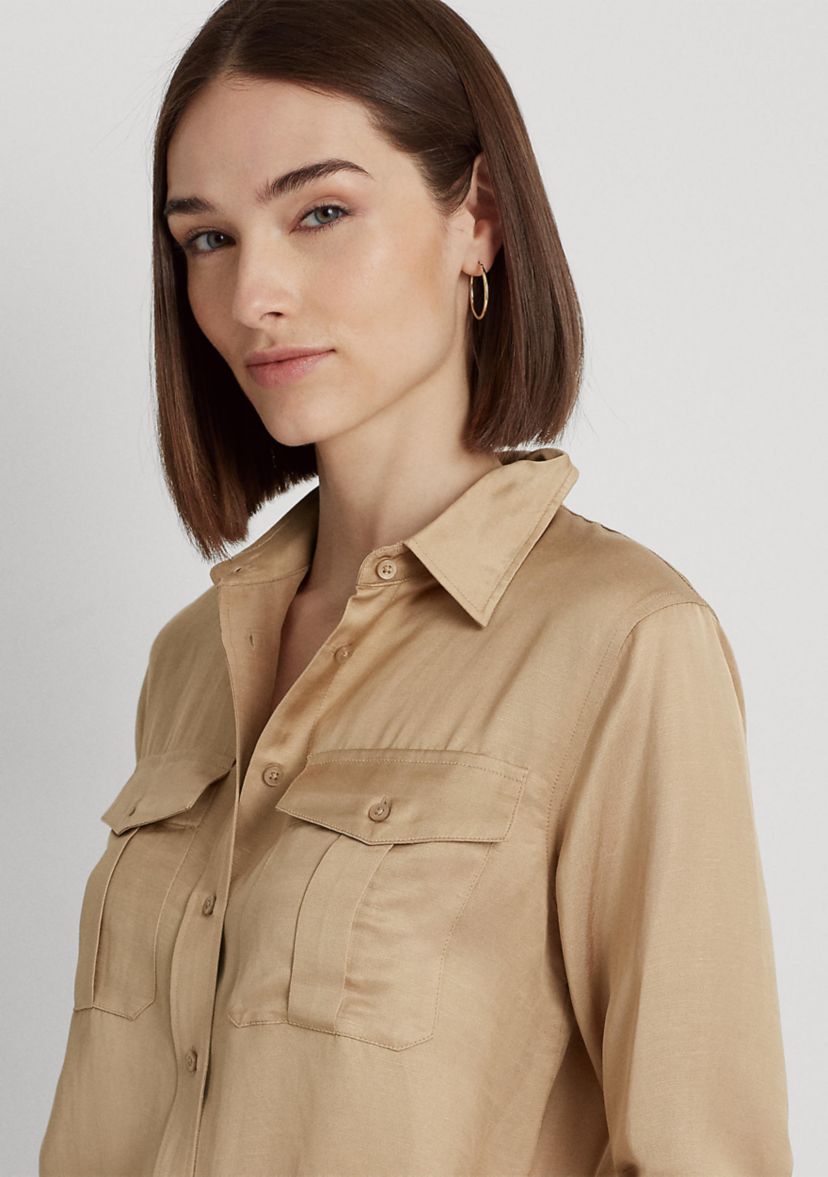 Satin Shantung Shirt