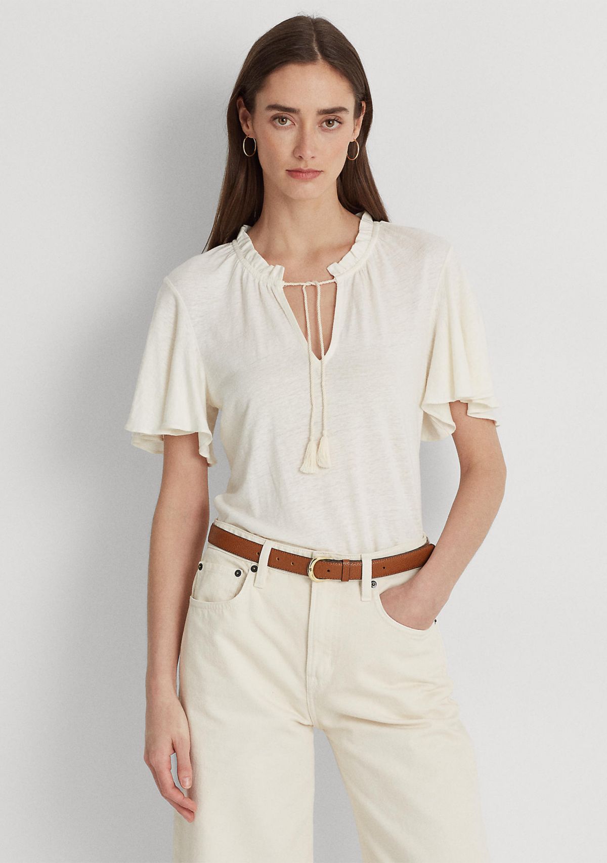 Jersey Tie Neck Top