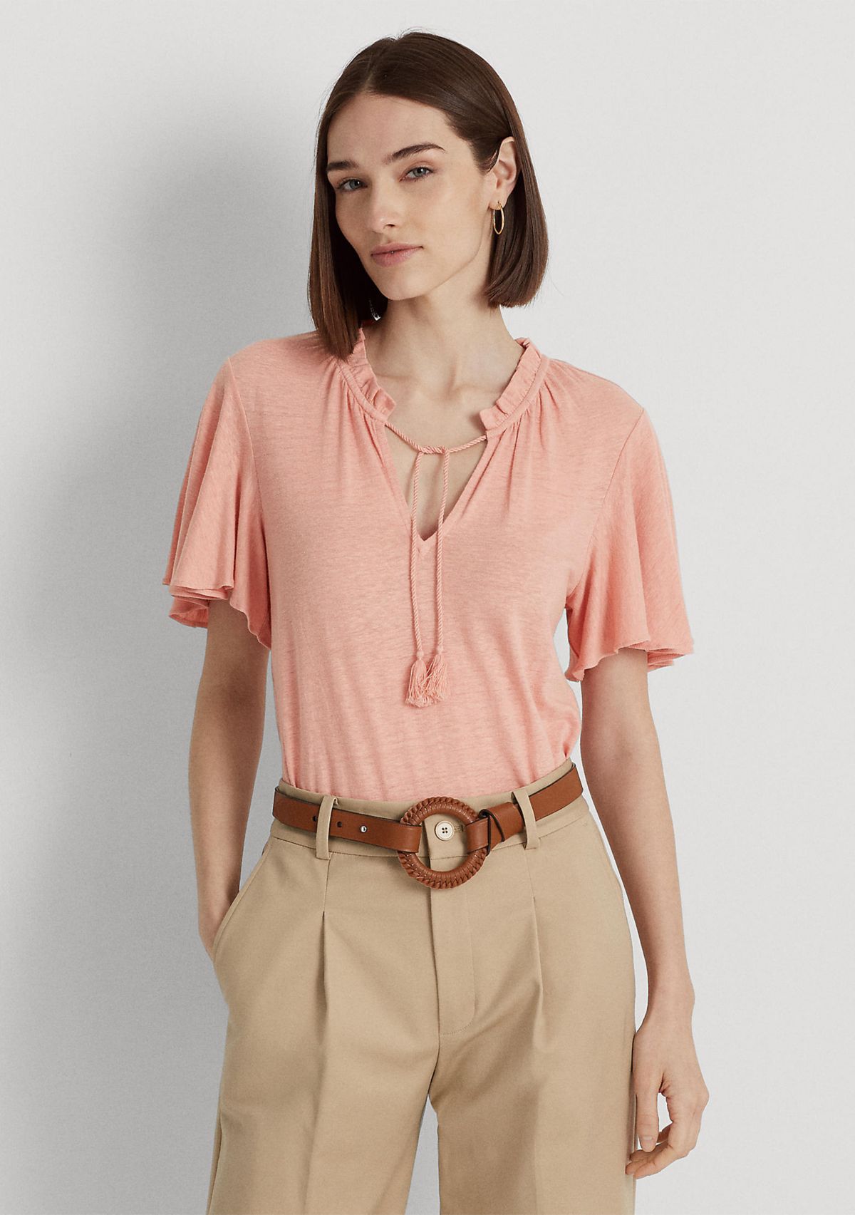 Jersey Tie Neck Top