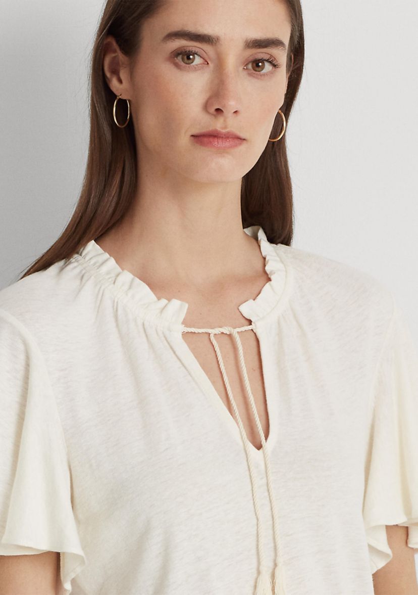 Jersey Tie Neck Top