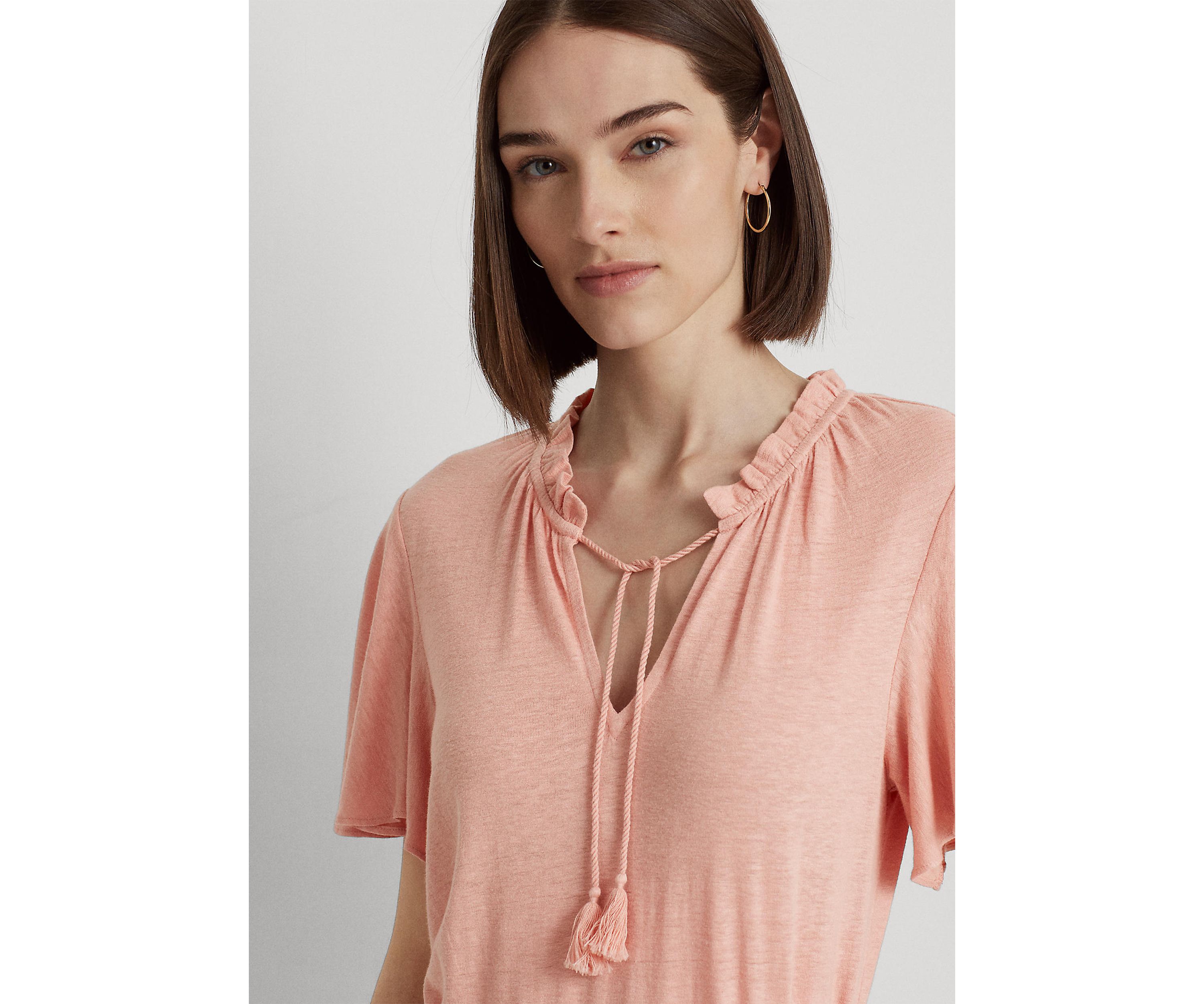 Jersey Tie Neck Top