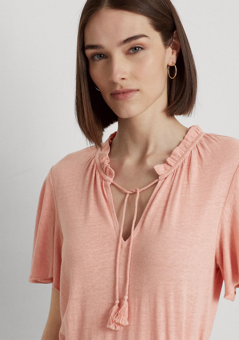 Jersey Tie Neck Top