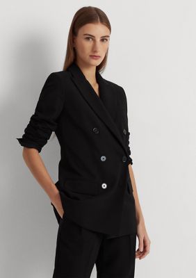 Lauren Ralph Lauren Women's Double-Breasted Wool Crepe Blazer