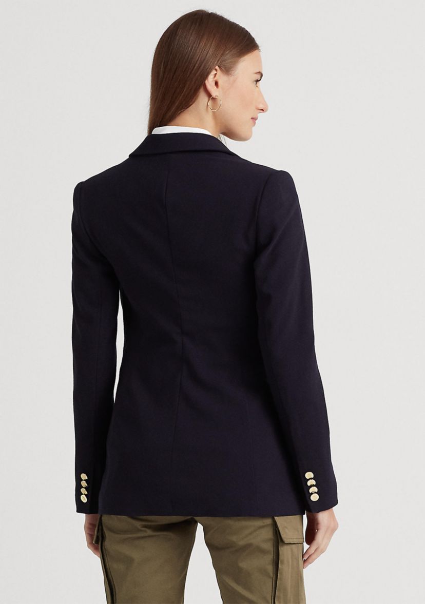 Double-Breasted Wool Crepe Blazer