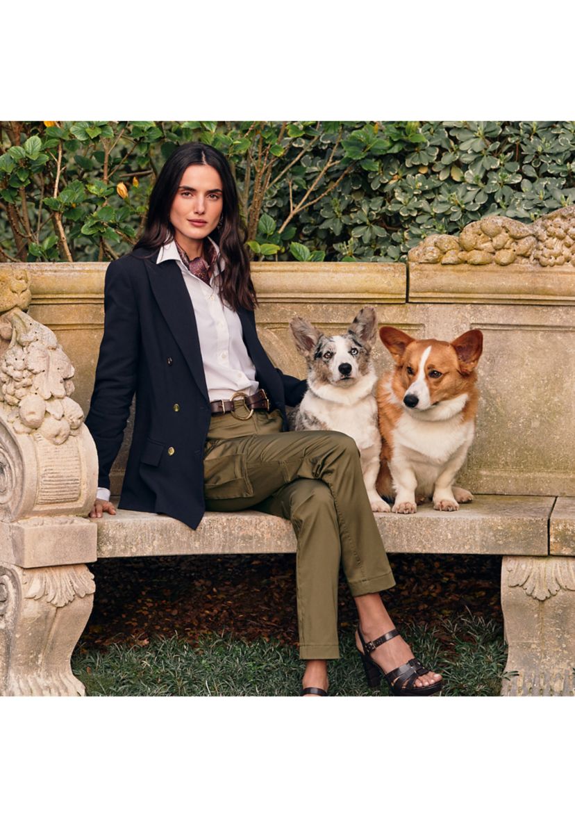 Double-Breasted Wool Crepe Blazer