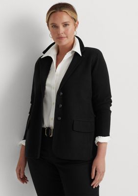 Lauren Ralph Lauren Plus Size One-Button Blazer