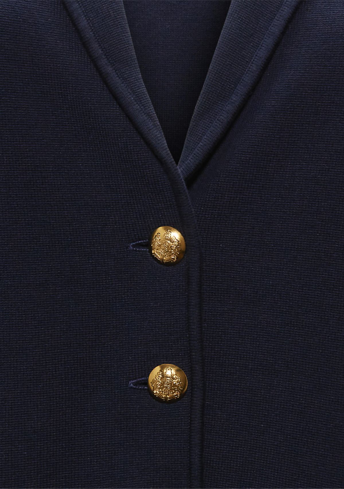 Plus Size Combed Cotton Blazer
