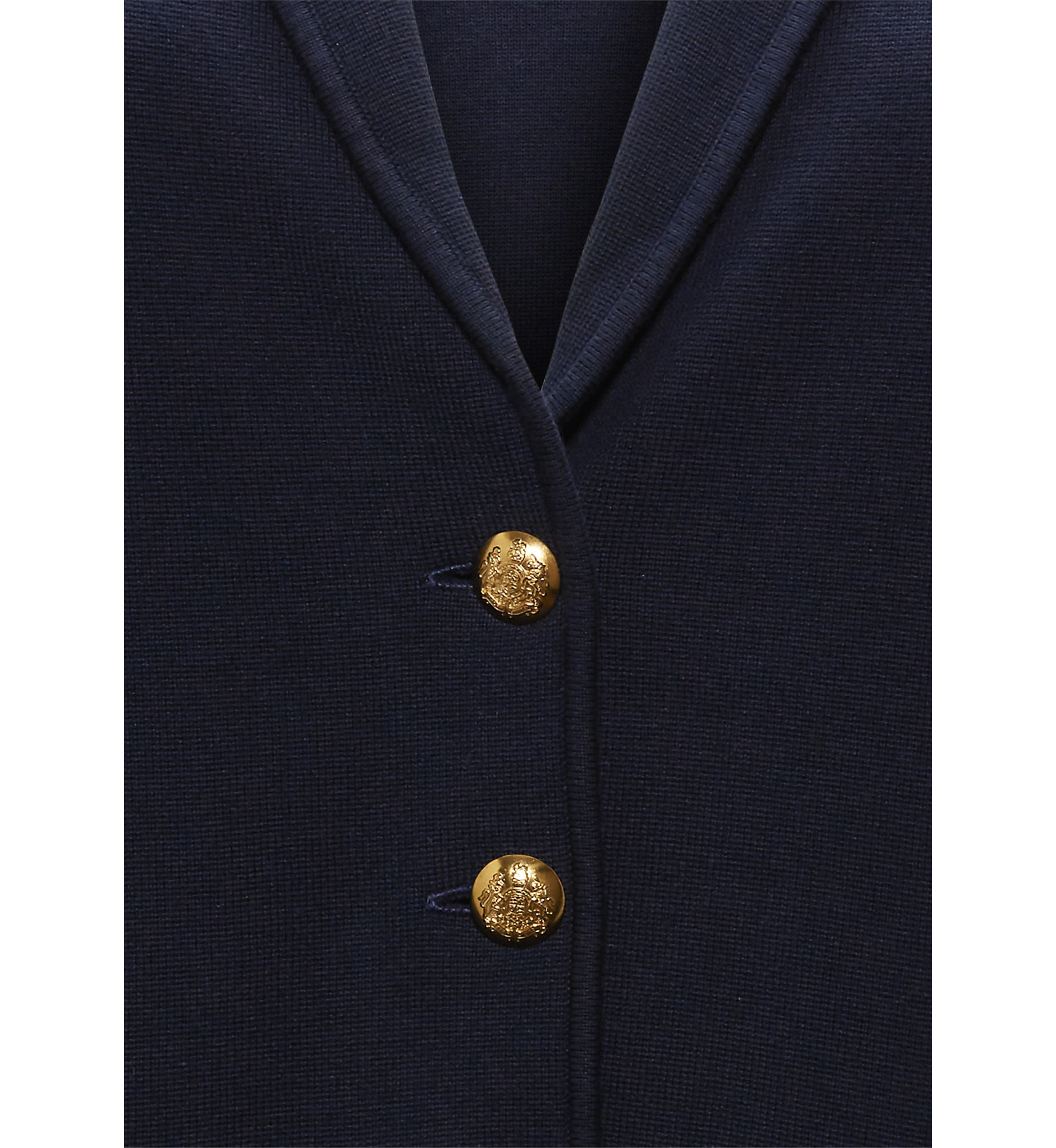 Plus Size Combed Cotton Blazer