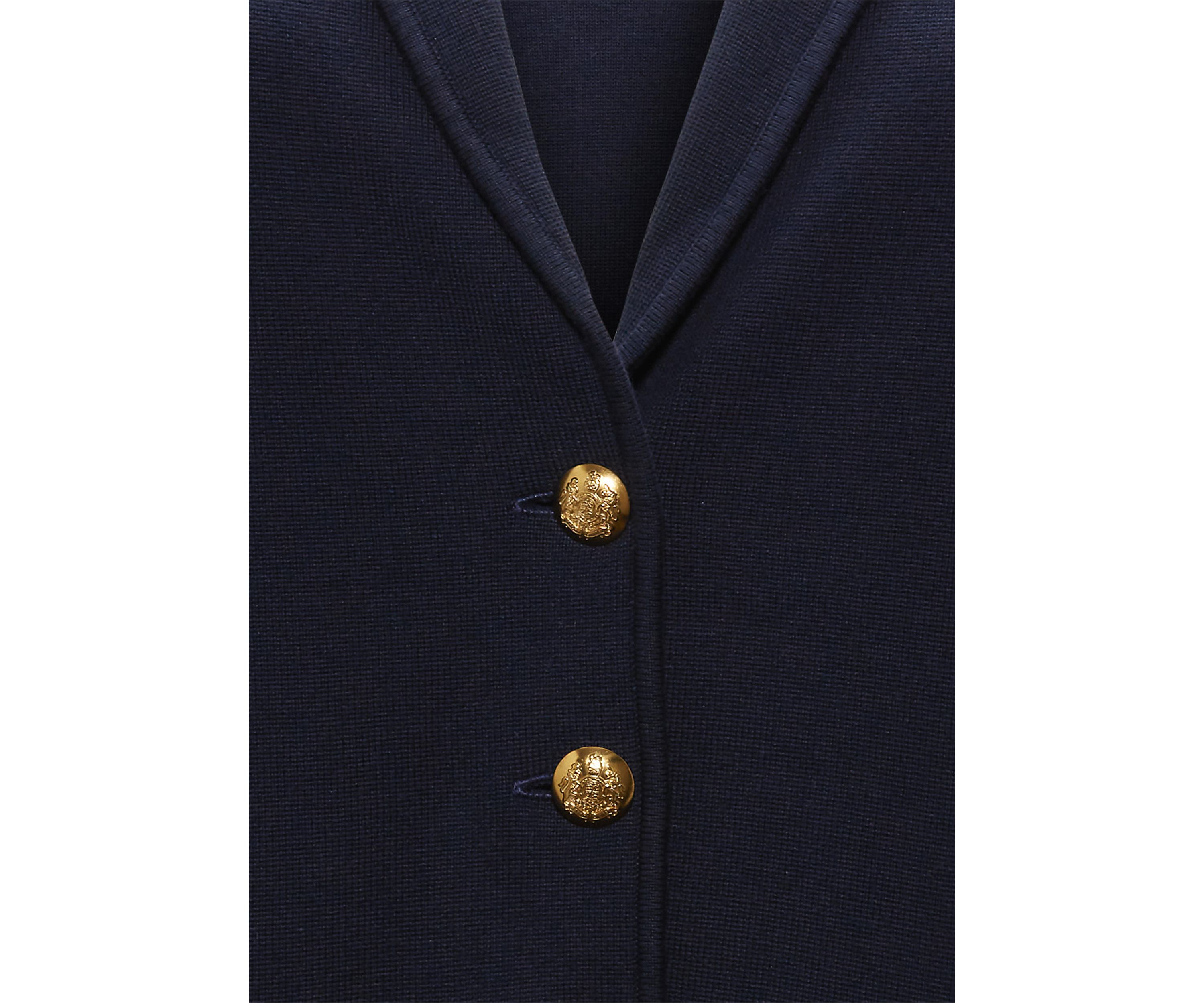 Plus Size Combed Cotton Blazer